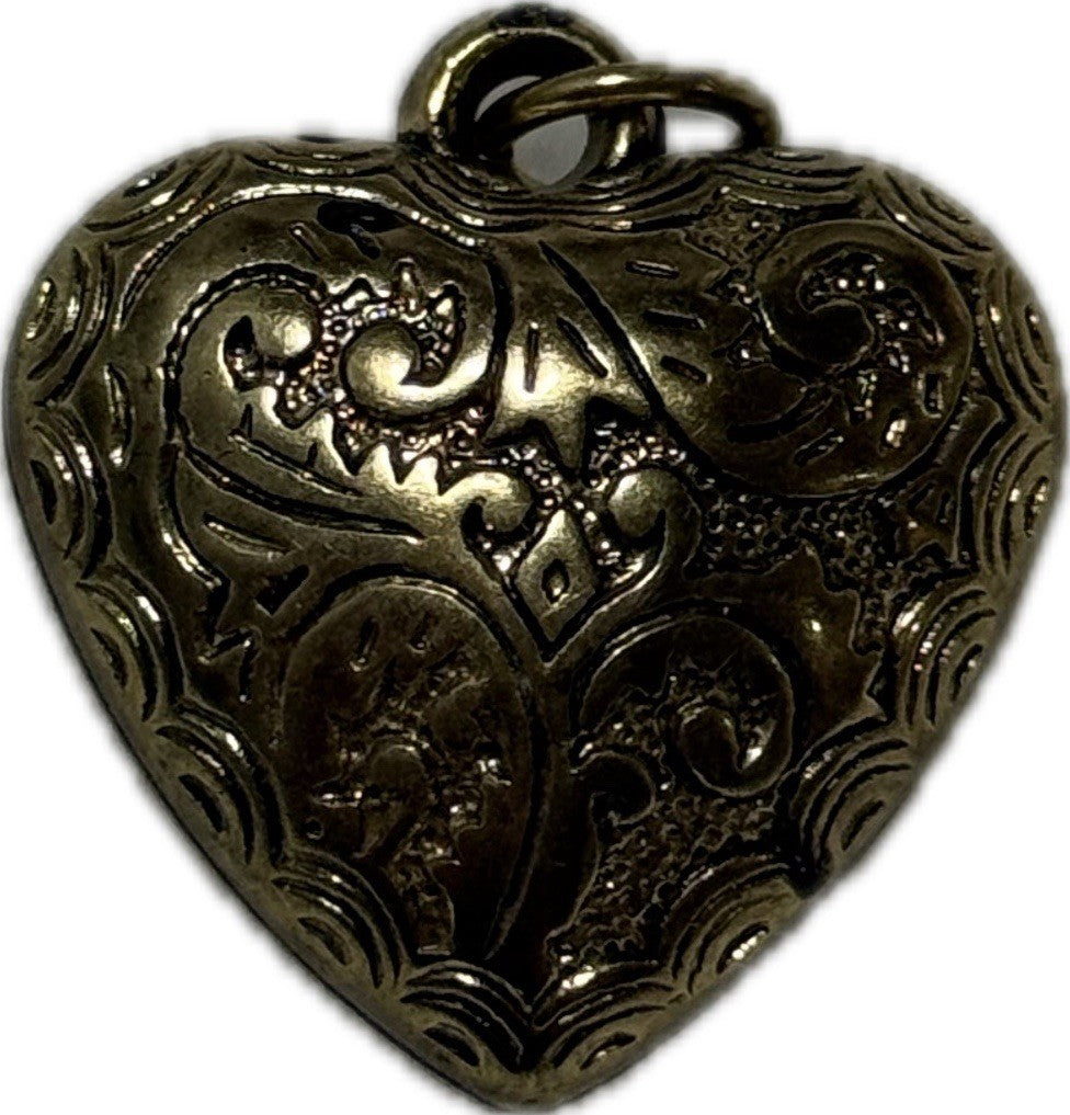 Gold Heart Pendant Costume Jewellery Elegant Accessory