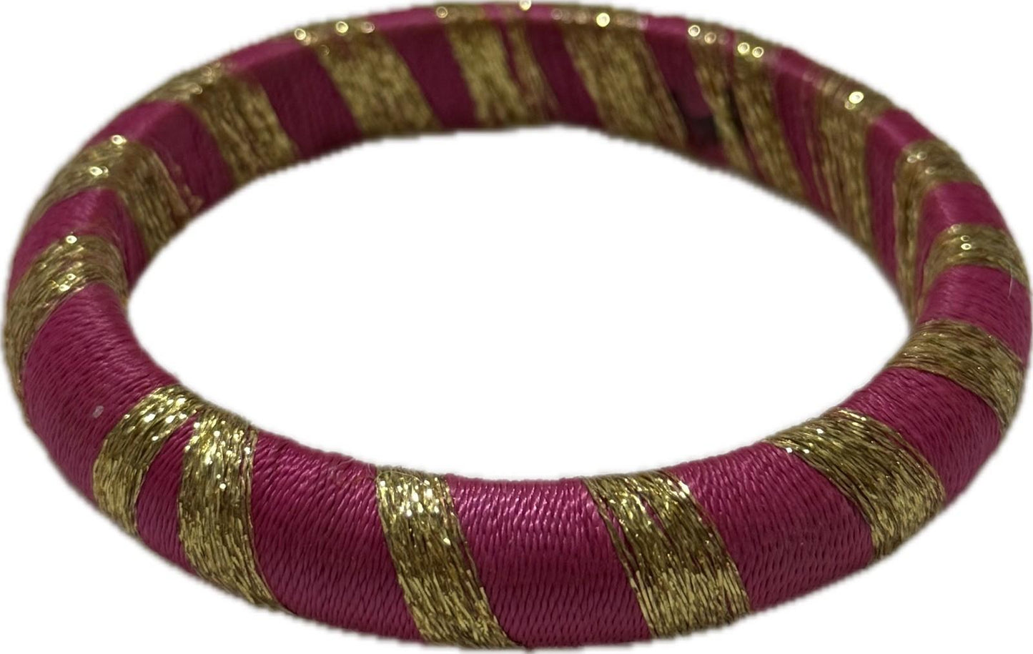 Pink & Gold Bangle Bracelet Costume Jewellery