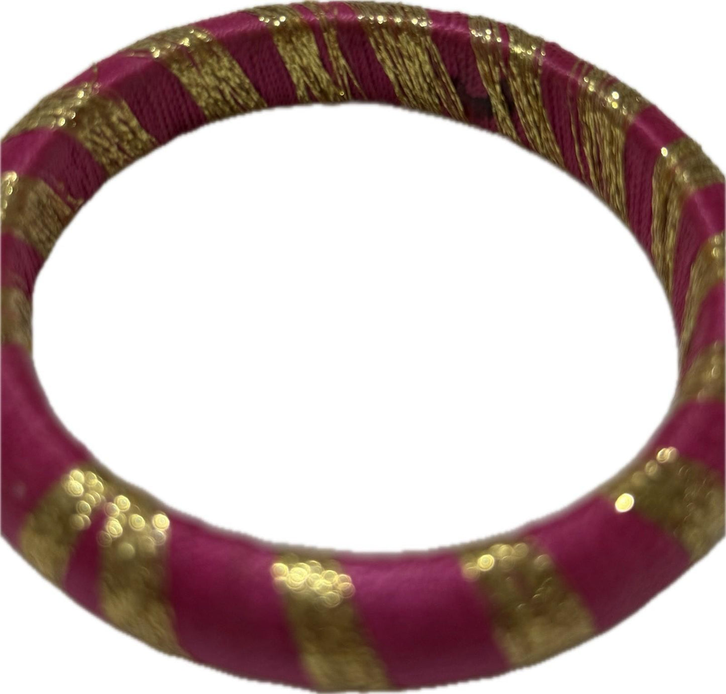 Pink & Gold Bangle Bracelet Costume Jewellery