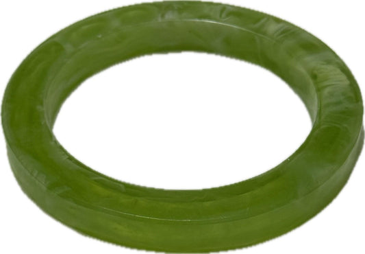 Green & White Bangle Bracelet Costume Jewellery