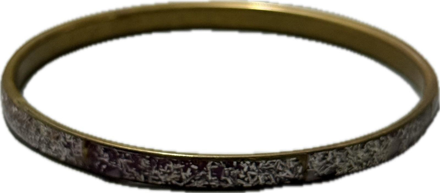 Purple Gold Bangle Bracelet Costume Jewellery