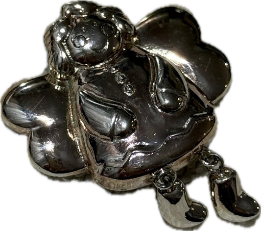 Silver Angel Brooch Pin Costume Jewellery