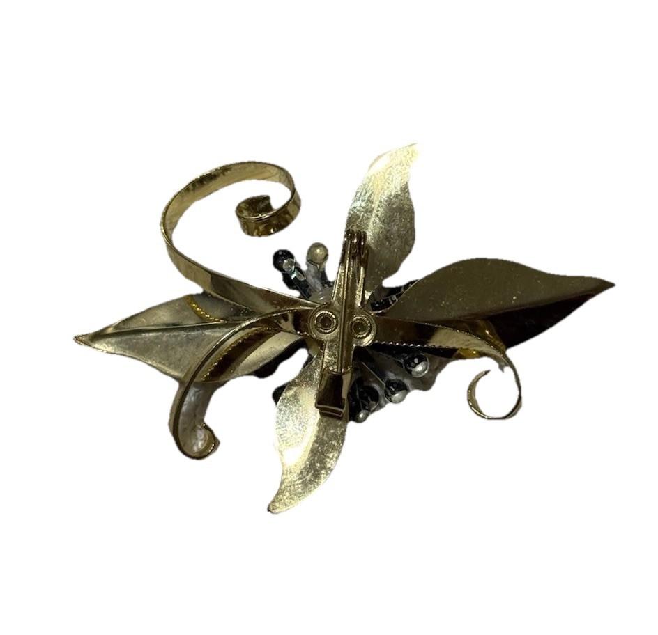 Multicoloured Floral Brooch Pin Costume Jewellery