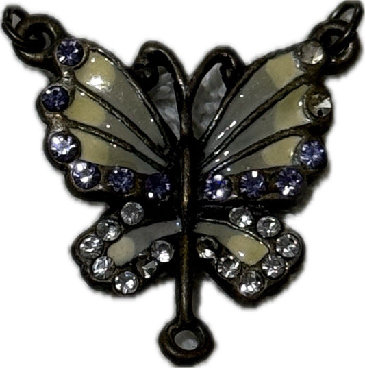 Multicoloured Butterfly Pendant Playful Costume Jewellery