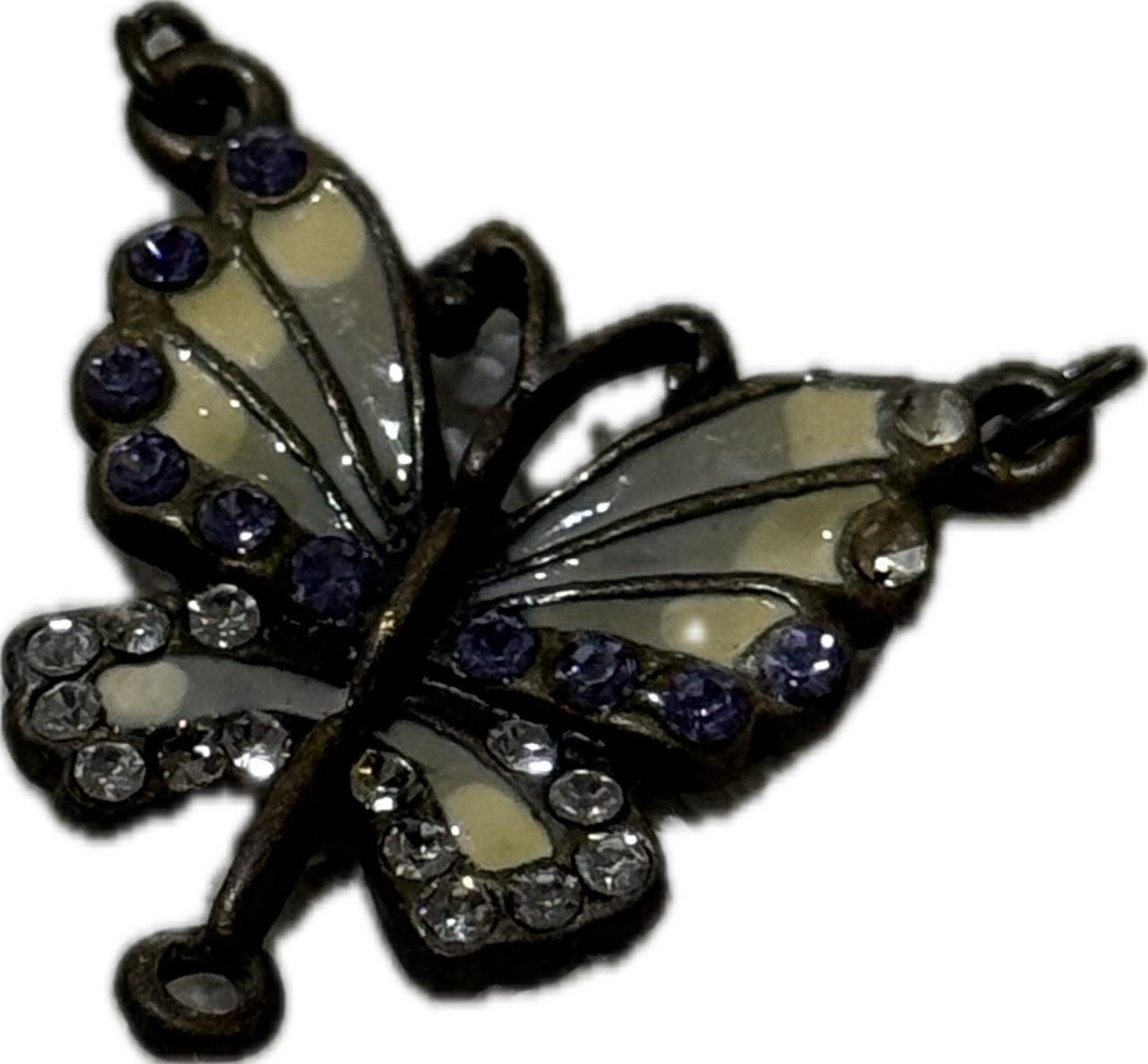 Multicoloured Butterfly Pendant Playful Costume Jewellery