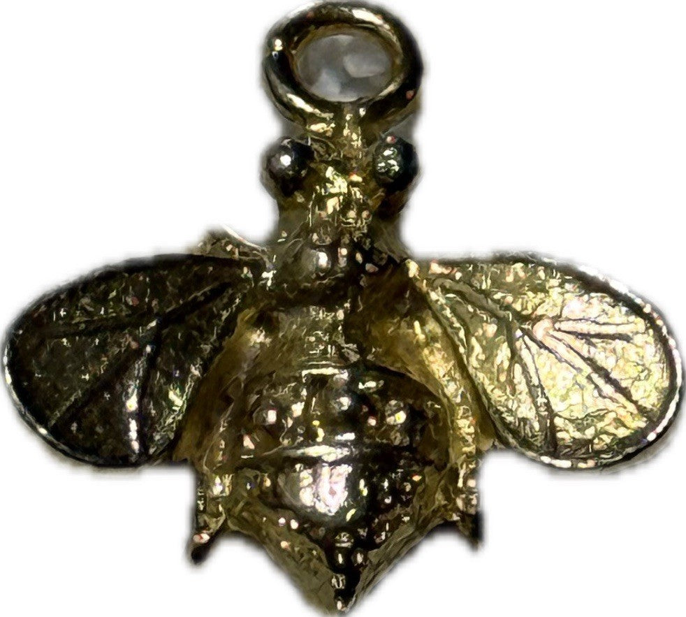 Gold Bee/Wasp Pendant Costume Jewellery