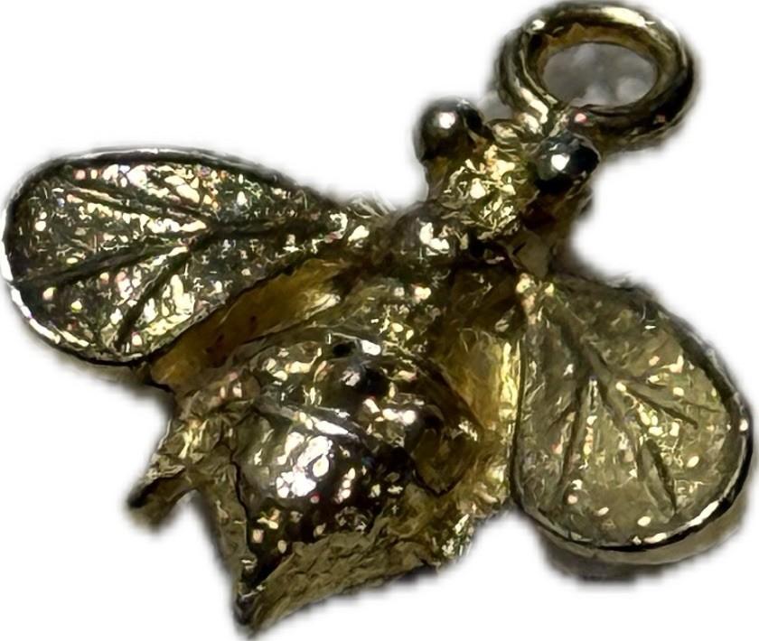 Gold Bee/Wasp Pendant Costume Jewellery