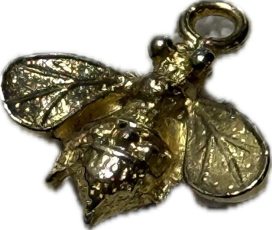 Gold Bee/Wasp Pendant Costume Jewellery
