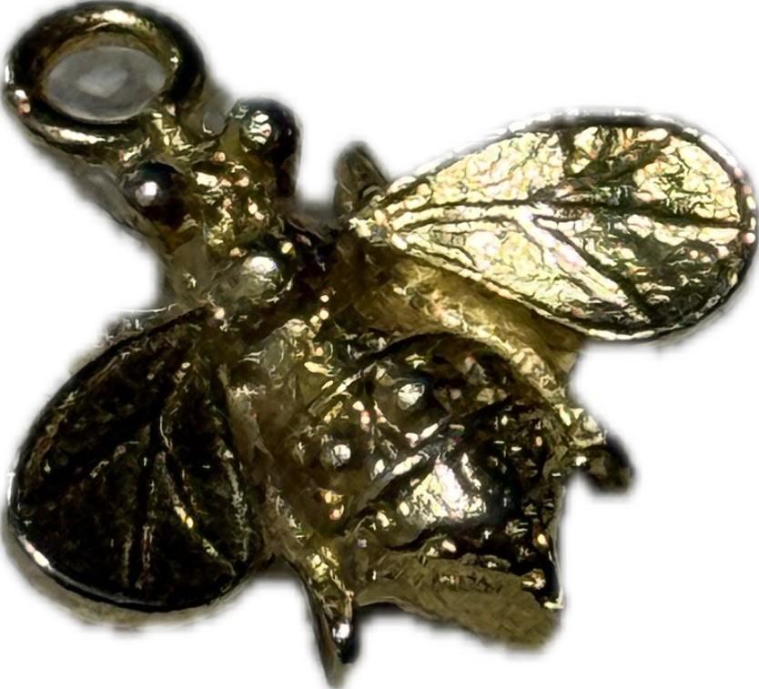 Gold Bee/Wasp Pendant Costume Jewellery