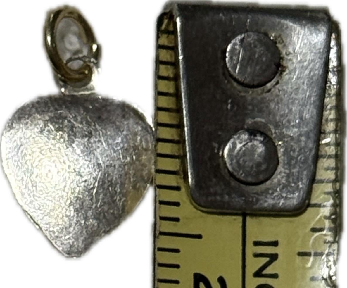 Silver & Blue Heart Pendant Costume Jewellery