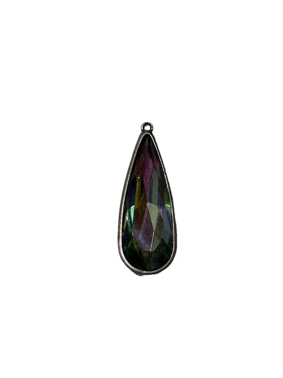 Multicoloured Tear Drop Pendant Costume Jewellery